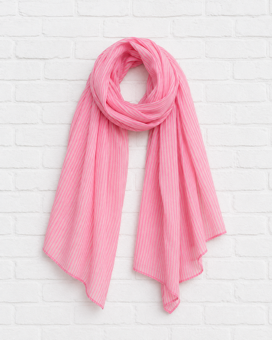 Leichtes Tuch gestreift - Pinky Beige - DELIGHT SPRING