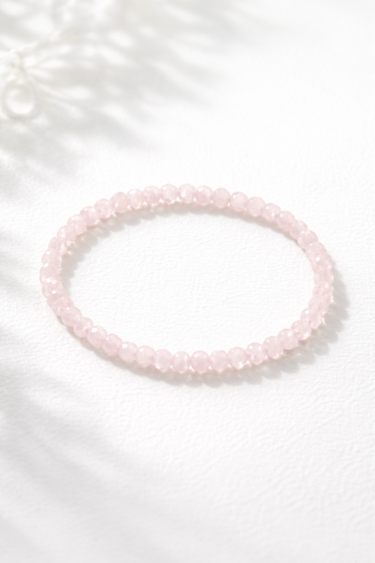 Edelstein Armband- ROSENQUARZ- Selflove Reminder