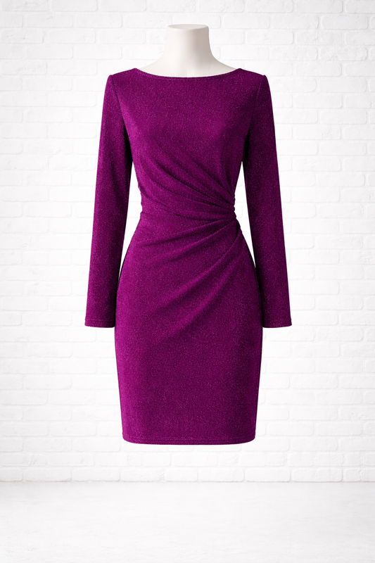 Strukturiertes Kleid- GEDECKTER WINTER