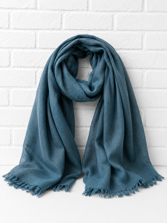 PURE & COZY SCHAL - Ocean Teal - 360°