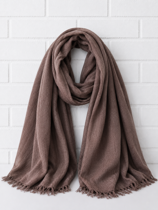 PURE & COZY SCHAL - Coffee- 360°
