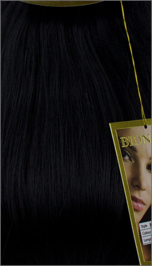 Clip-in Haar Extensions mit Echthaar, #01, Tiefschwarz, 40 50 60+cm,85-105g, PROFESSIONAL, BIONORA
