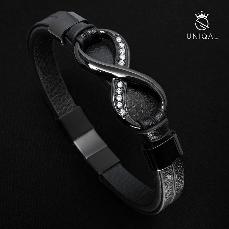 Armband INFINITY BLACK ZIRKONIA